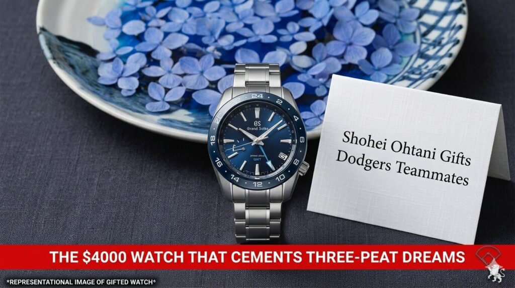 大谷ドジャース3連覇時計